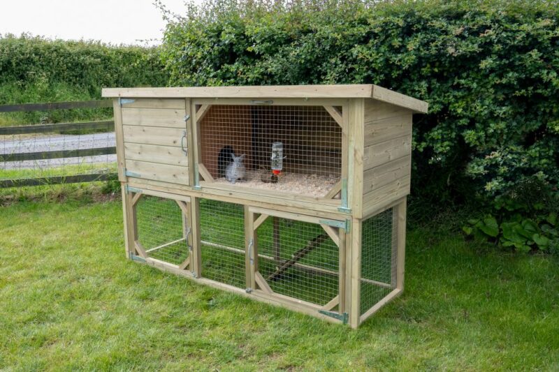 Forest Rabbit / Guinea Pig Hutch - 123 x 194 x 74cm
