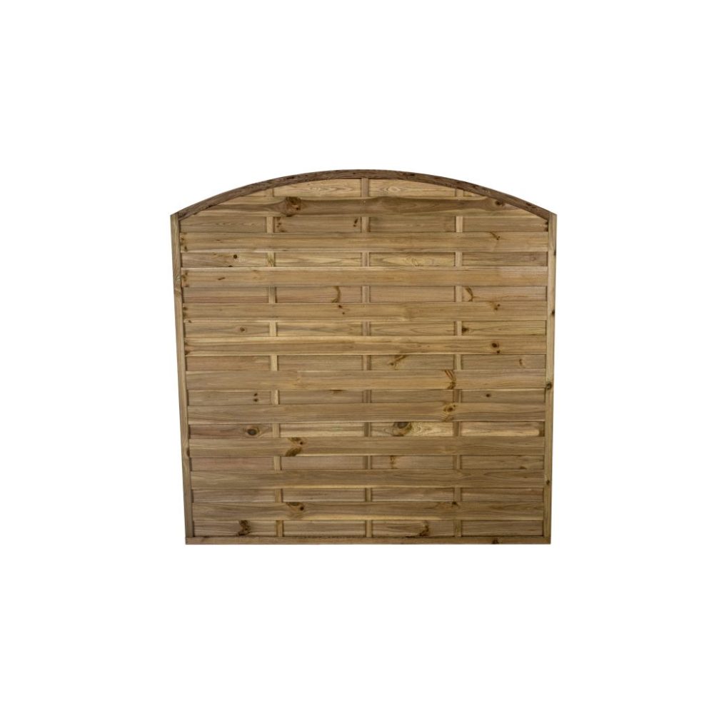 Forest Garden 6ft x 6ft (1.8m x 1.8m) Pressure Treated Decorative Dome Top Fence Panel - Image 5
