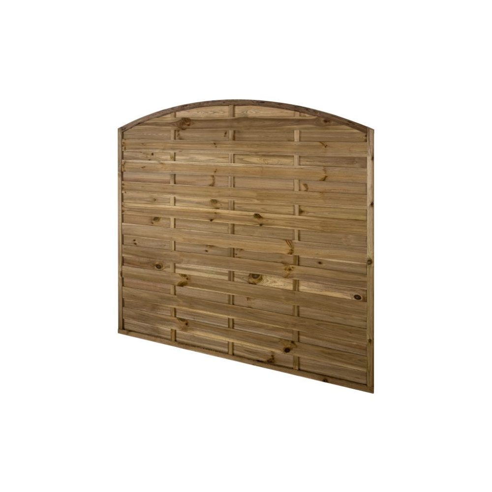 Forest Garden 6ft x 6ft (1.8m x 1.8m) Pressure Treated Decorative Dome Top Fence Panel - Image 4