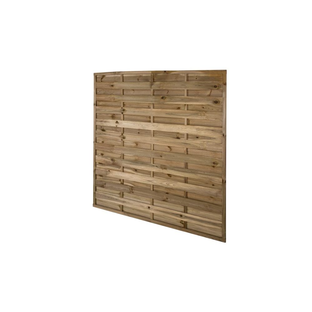 Forest Garden 6ft x 6ft (1.8m x 1.8m) Pressure Treated Decorative Flat Top Fence Panel - Image 5