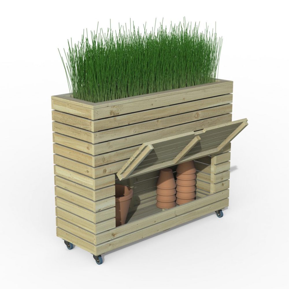 Forest Linear Planter - Tall with Wheels - Image 5