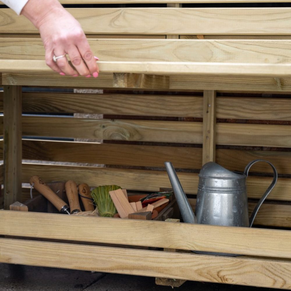 Forest Linear Planter - Tall with Storage - Image 3