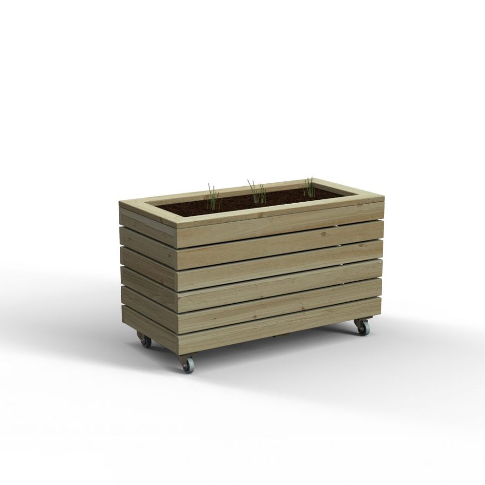 Forest Linear Planter - Double with Wheels - Image 8
