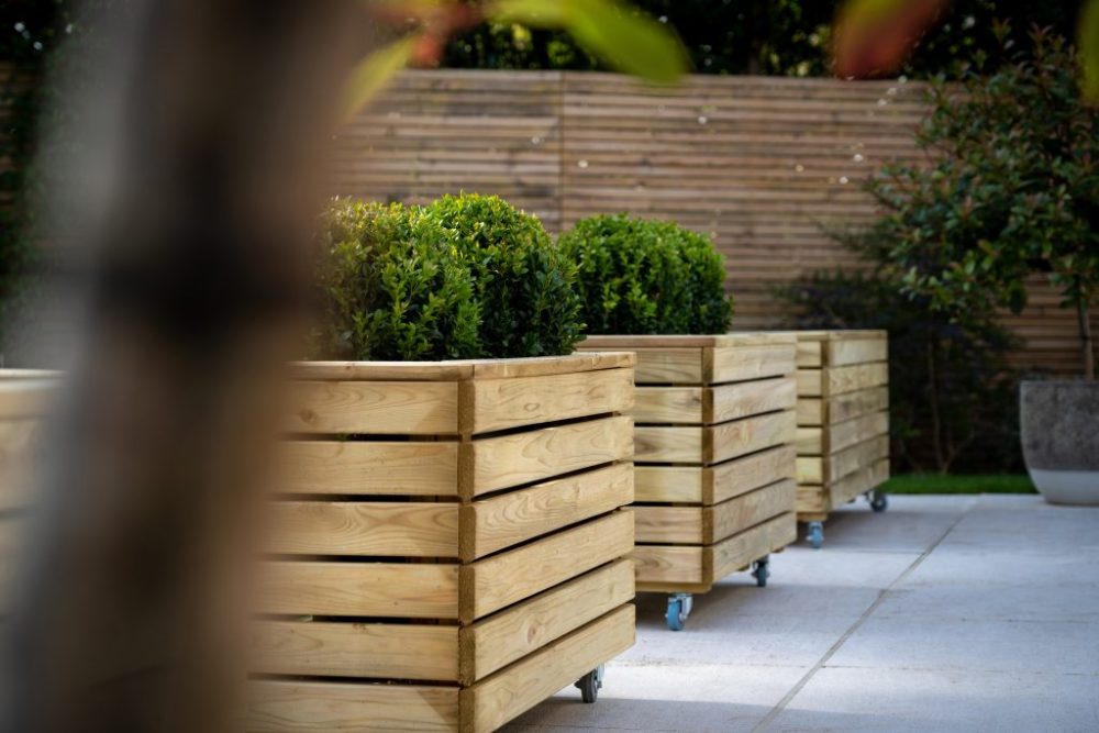 Forest Linear Planter - Double with Wheels - Image 4