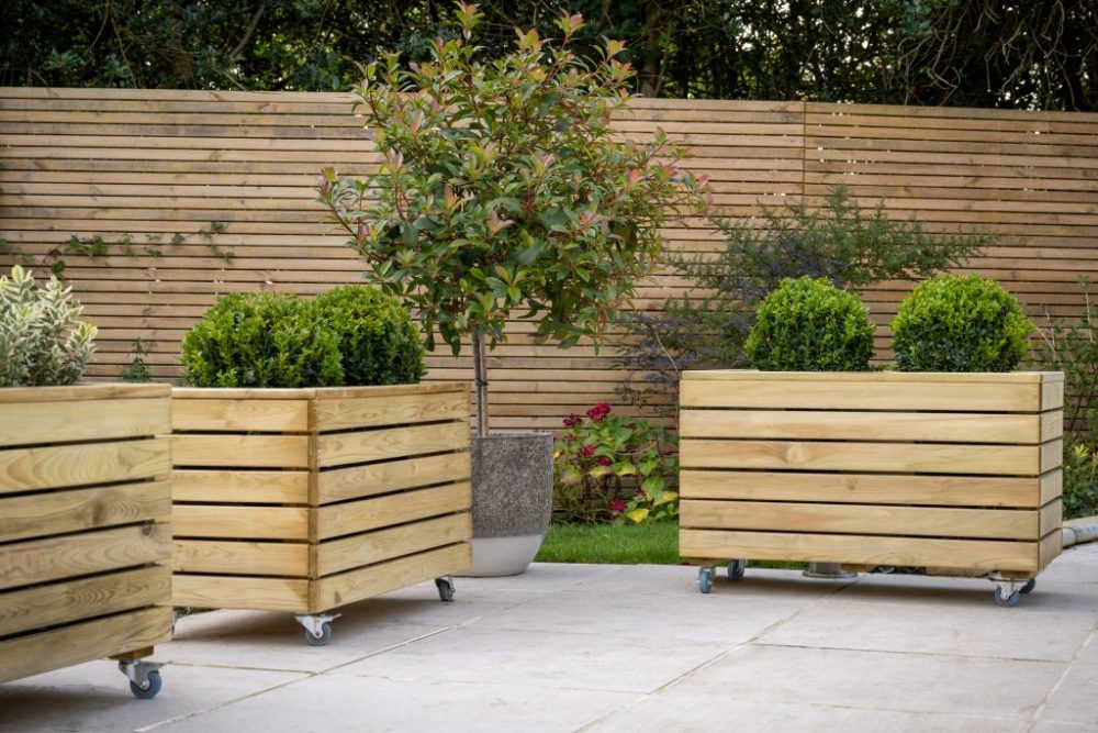 Forest Linear Planter - Double with Wheels - Image 3