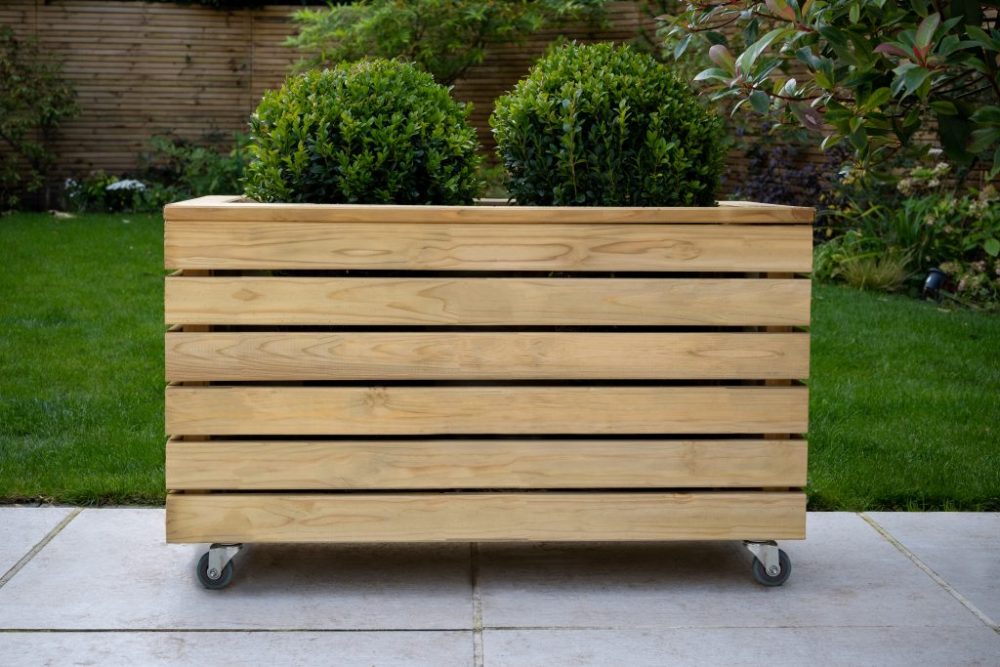 Forest Linear Planter - Double with Wheels - Image 2