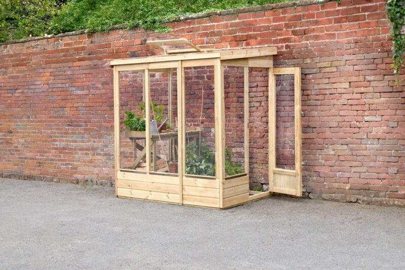 Forest Lean To Greenhouse 4 x 6 Open Back