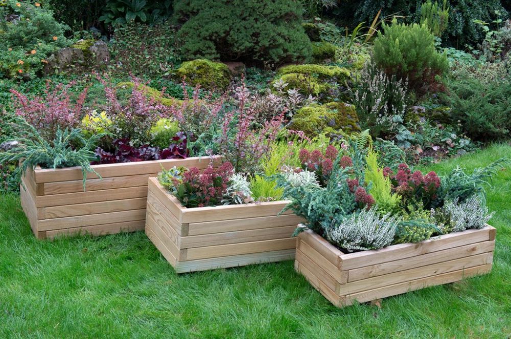 Forest Durham Rectangular Planter - Set of 3
