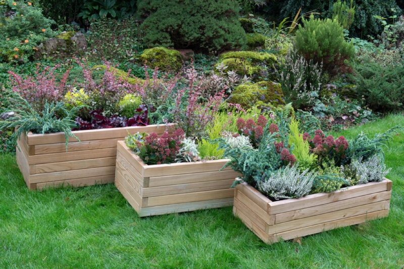 Forest Durham Rectangular Planter - Set of 3