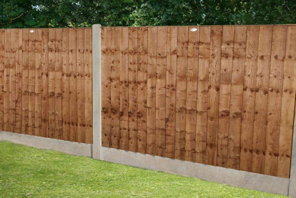 Forest Garden 6ft x 4ft (1.83m x 1.23m) Pressure Treated Brown Closeboard Fence Panel