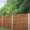Forest Garden 6ft x 6ft (1.83m x 1.83m) Pressure Treated Brown Closeboard Fence Panel