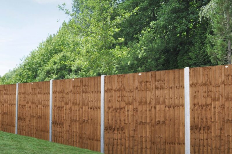 Forest Garden 6ft x 6ft (1.83m x 1.83m) Pressure Treated Brown Closeboard Fence Panel