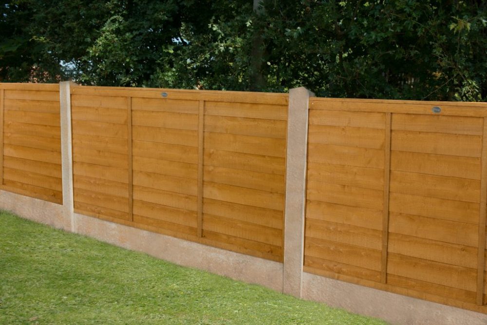 Forest Garden 4ft High x 6ft Width Overlap Fence Panel (W)1.83m (H)1.22m