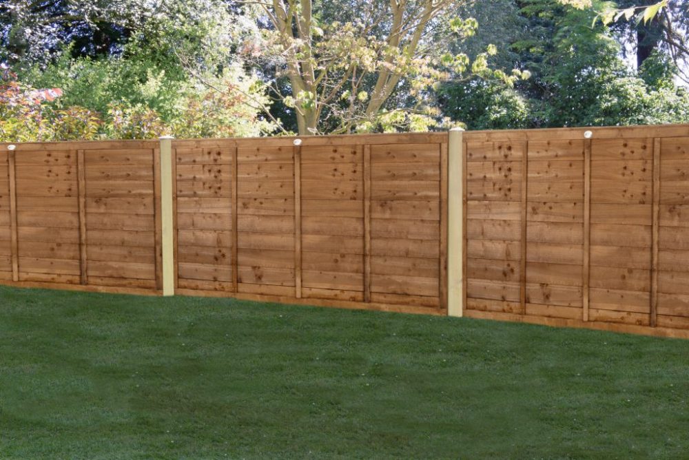 Forest Garden 6ft x 3ft (1.83m x 0.91m) Brown Pressure Treated Superlap Fence Panel