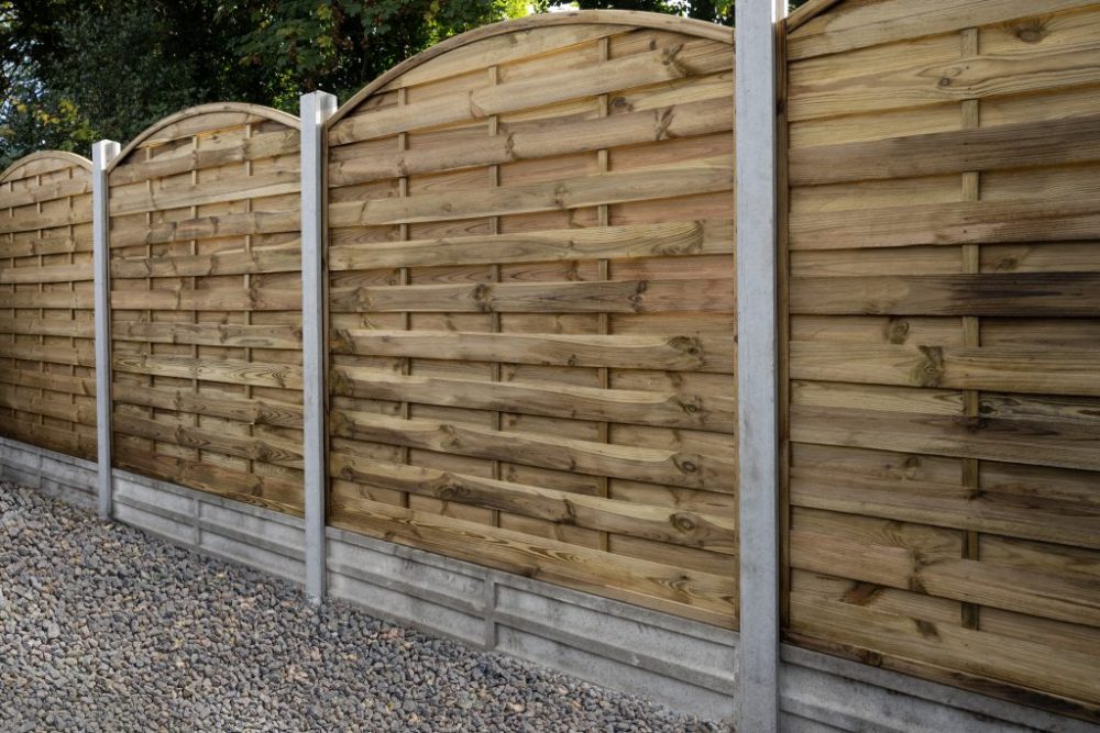 Forest Garden 6ft x 6ft (1.8m x 1.8m) Pressure Treated Decorative Dome Top Fence Panel