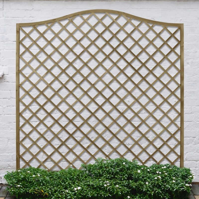 Forest Garden 6ft x 6ft (1.8m x 1.8m) Pressure Treated Decorative Europa Hamburg Garden Screen