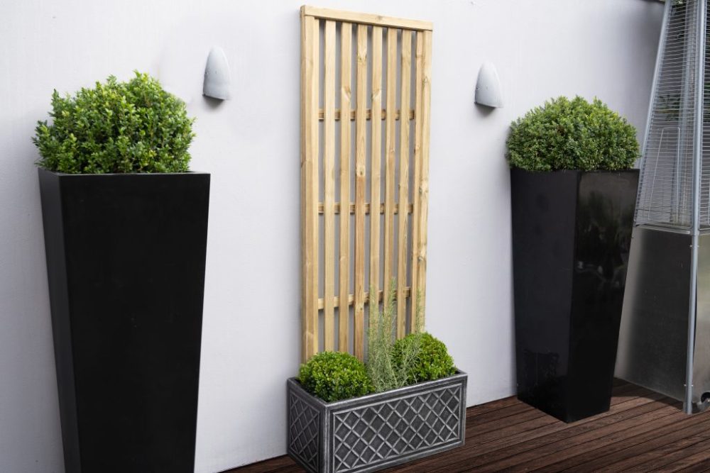 Forest Garden 1.8m x 0.6m Pressure Treated Vertical Slatted Screen