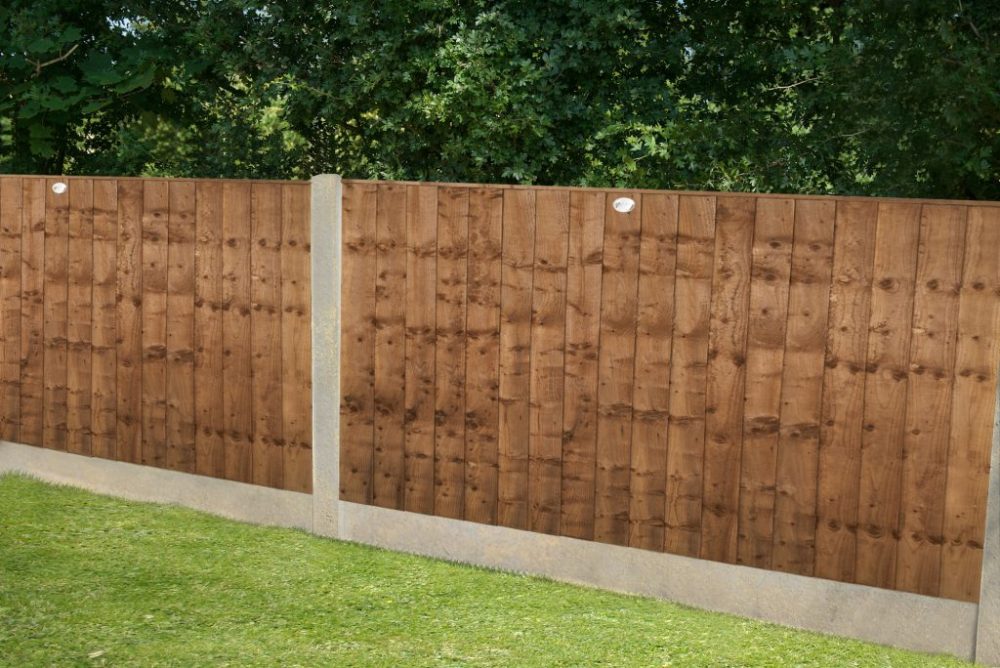 Forest Garden 6ft x 3ft (1.83m x 0.93m) Pressure Treated Brown Closeboard Fence Panel