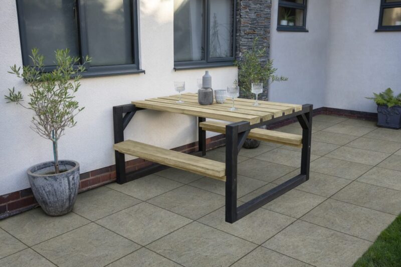Forest Colour Block Picnic Bench