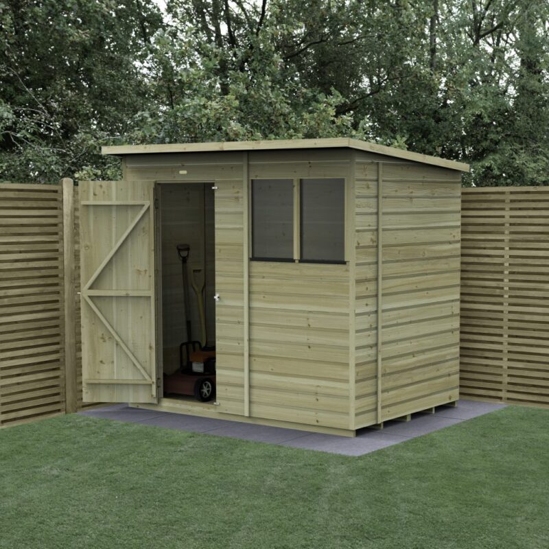 Forest Beckwood 7x5 Pent Shed - 2 Windows