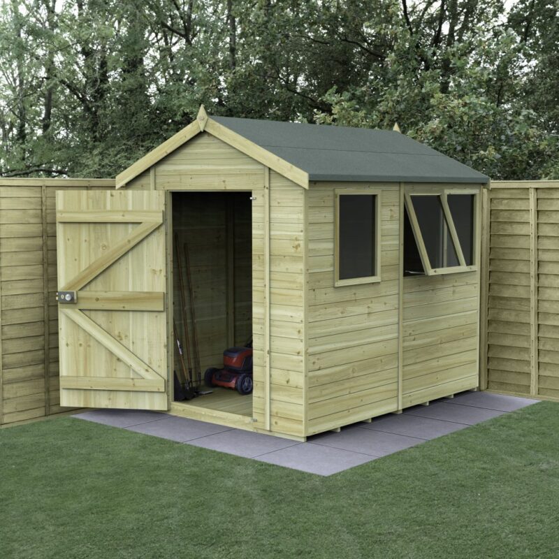 Forest Timberdale 8x6 Apex Shed - Three Windows