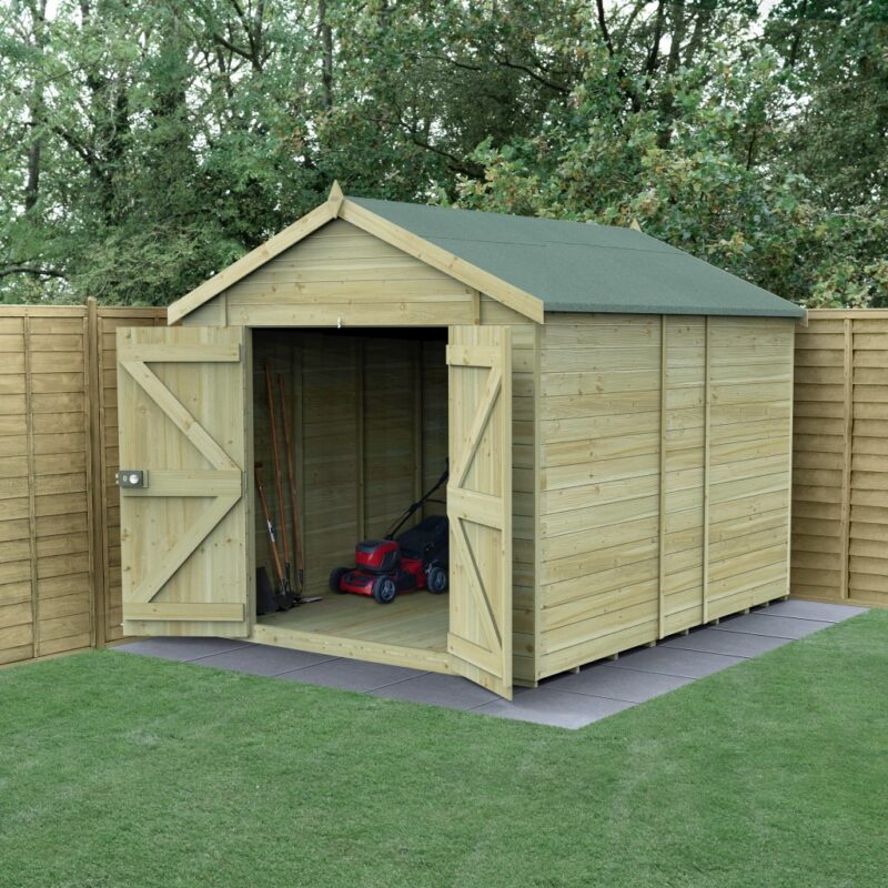 Forest Timberdale 10x8 Apex Shed No Window - Double Door