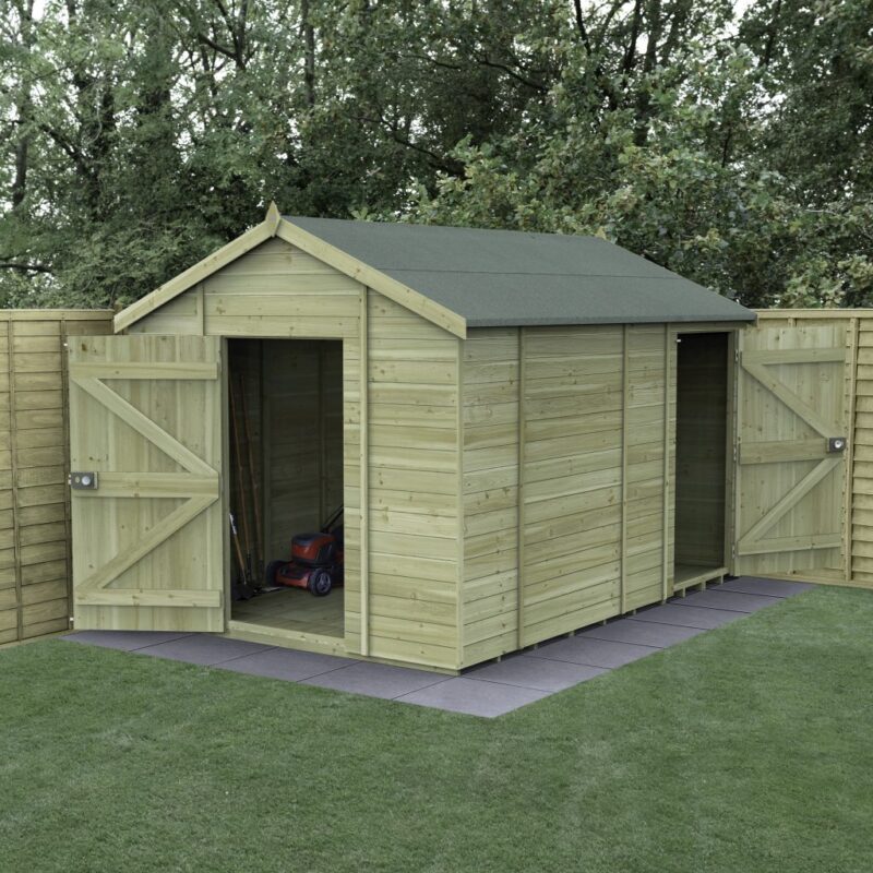 Forest Timberdale 12x8 Apex Shed No Window - Combo