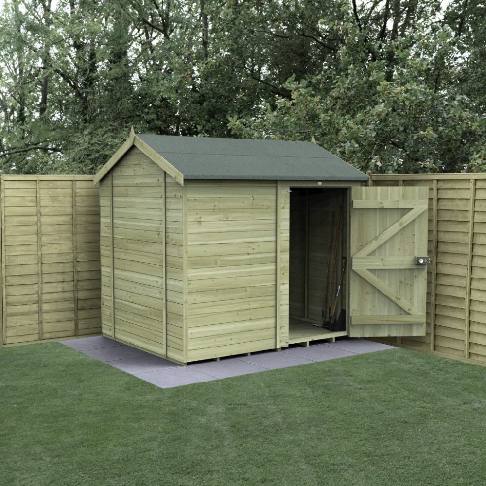 Forest Timberdale 8x6 Reverse Apex Shed No Window