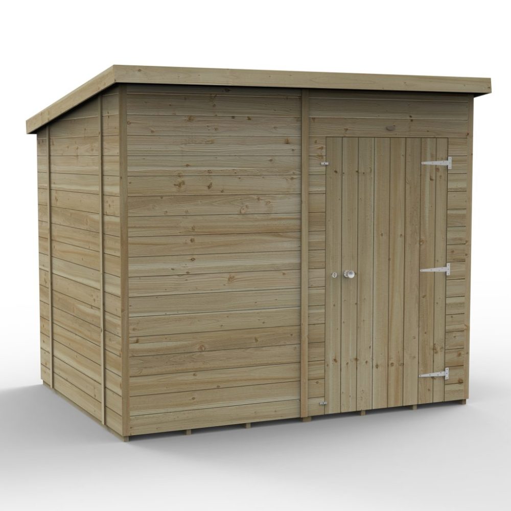 Forest Timberdale 8x6 Pent Shed No Window - Image 2