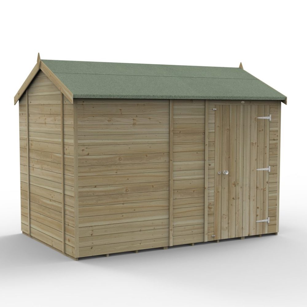 Forest Timberdale 10x6 Reverse Apex Shed No Window - Image 2