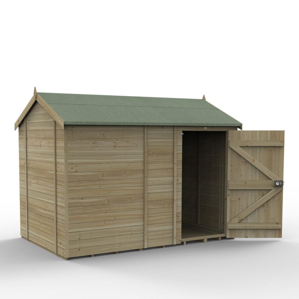 Forest Timberdale 10x6 Reverse Apex Shed No Window - Image 3
