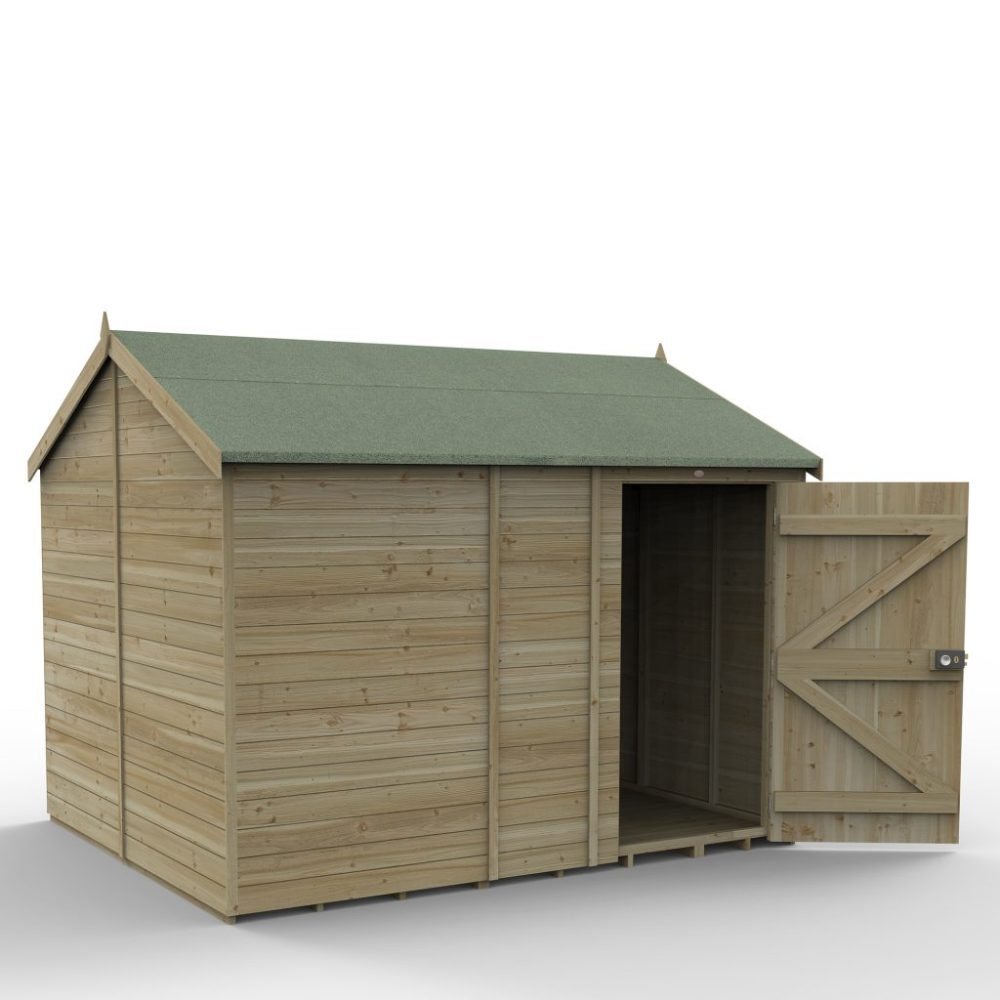 Timberdale 10x8 Reverse Apex Shed No Window - Image 2