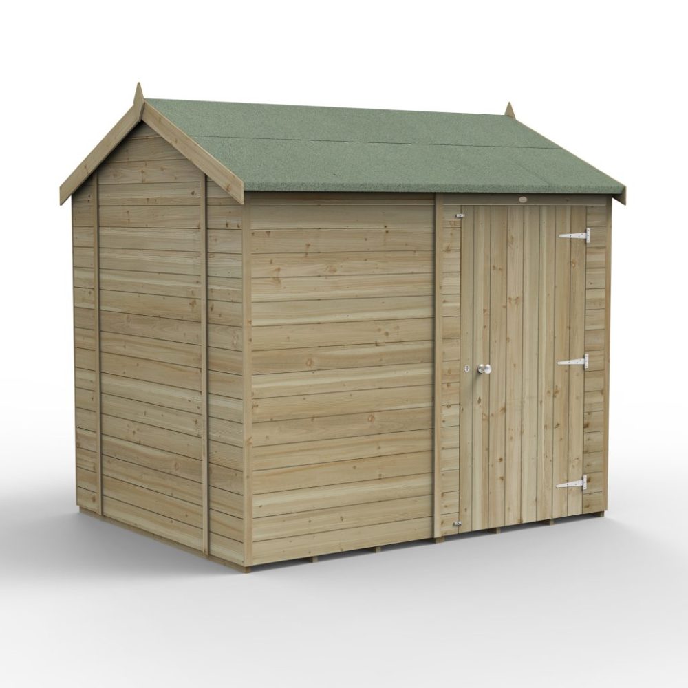 Forest Timberdale 8x6 Reverse Apex Shed No Window - Image 2