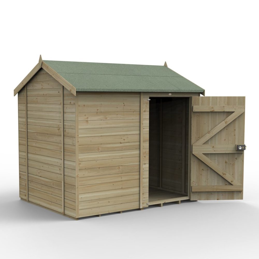 Forest Timberdale 8x6 Reverse Apex Shed No Window - Image 3