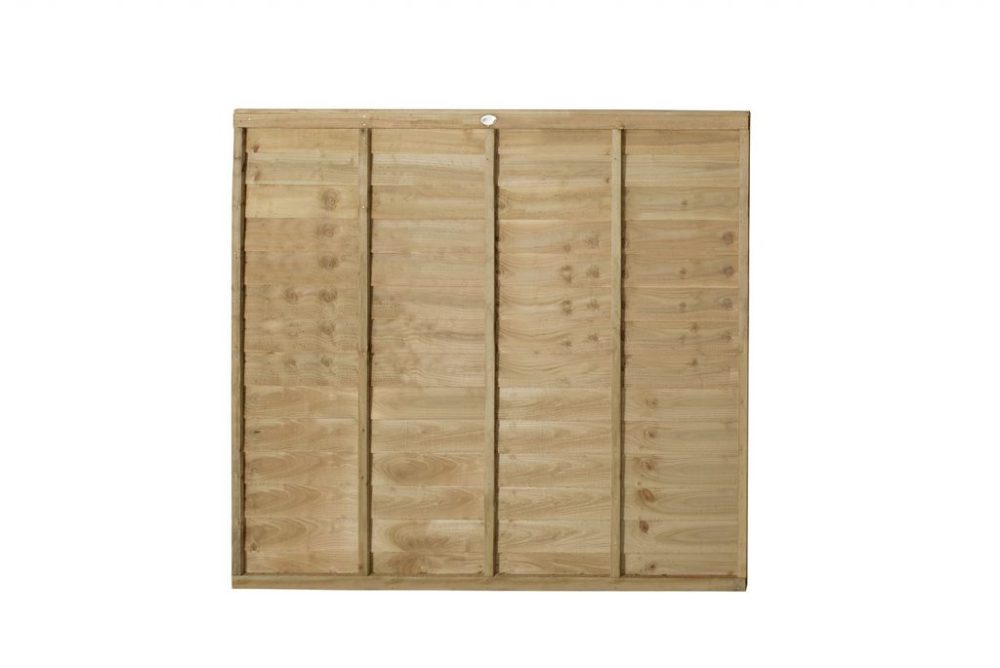 Forest Garden 6ft x 5.6ft (1.83m x 1.68m) Pressure Treated Superlap Fence Panel - Image 4