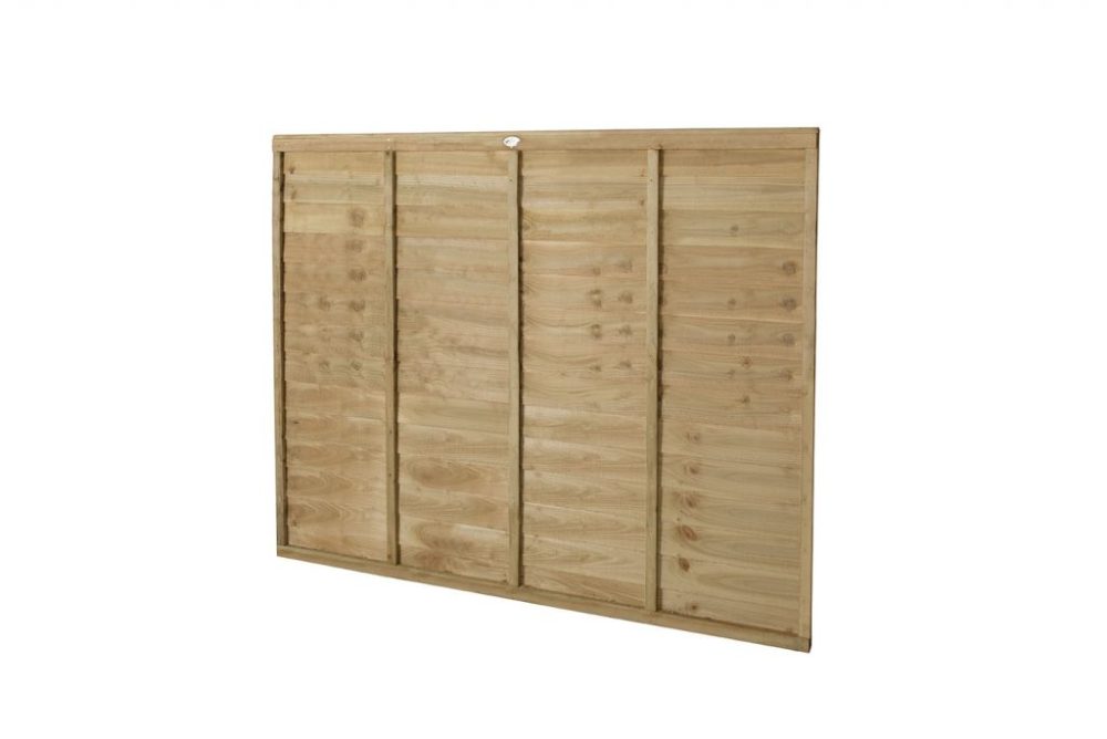 Forest Garden 6ft x 5.6ft (1.83m x 1.68m) Pressure Treated Superlap Fence Panel - Image 2