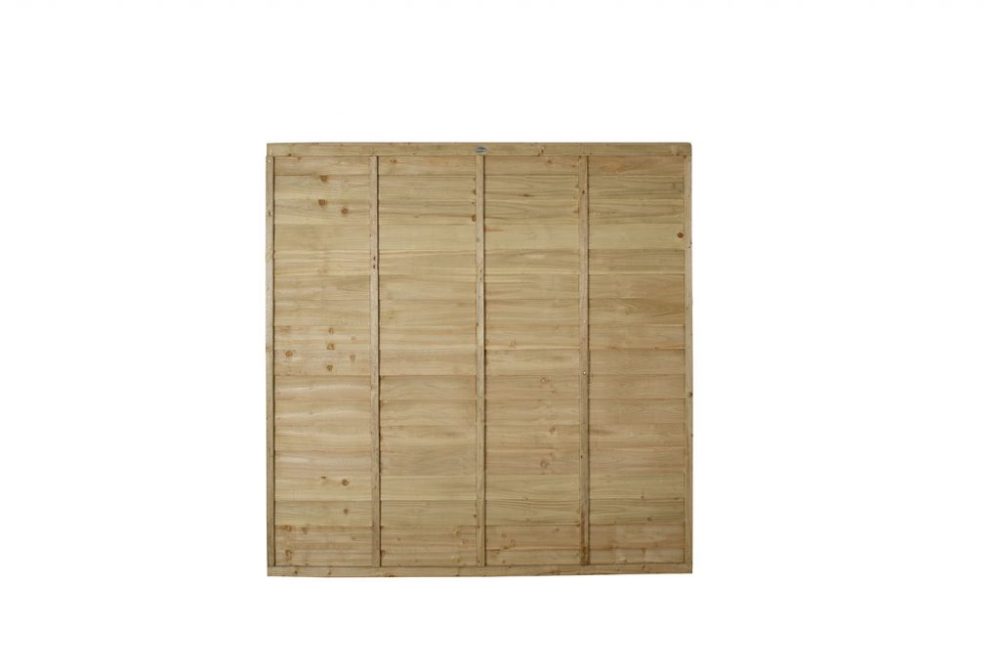 Forest Garden 6ft x 6ft (1.83m x 1.83m) Pressure Treated Superlap Fence Panel - Image 2