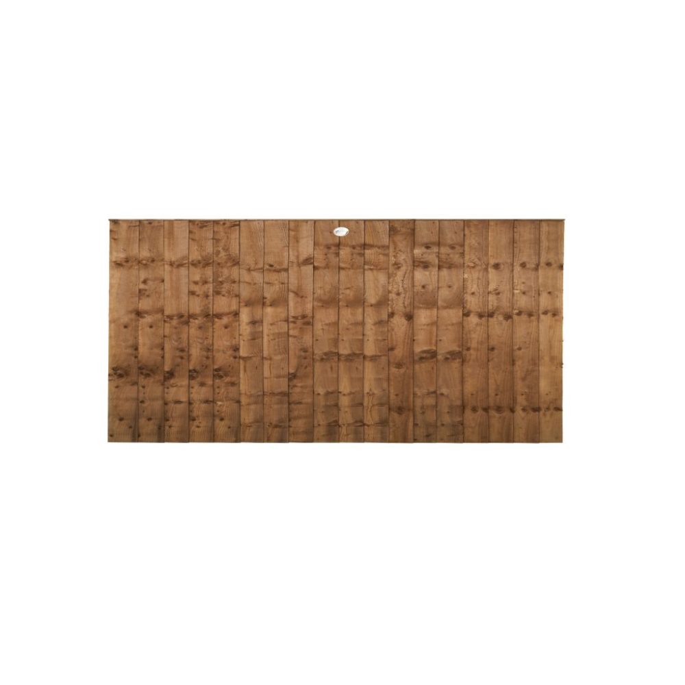 Forest Garden 6ft x 3ft (1.83m x 0.93m) Pressure Treated Brown Closeboard Fence Panel - Image 3