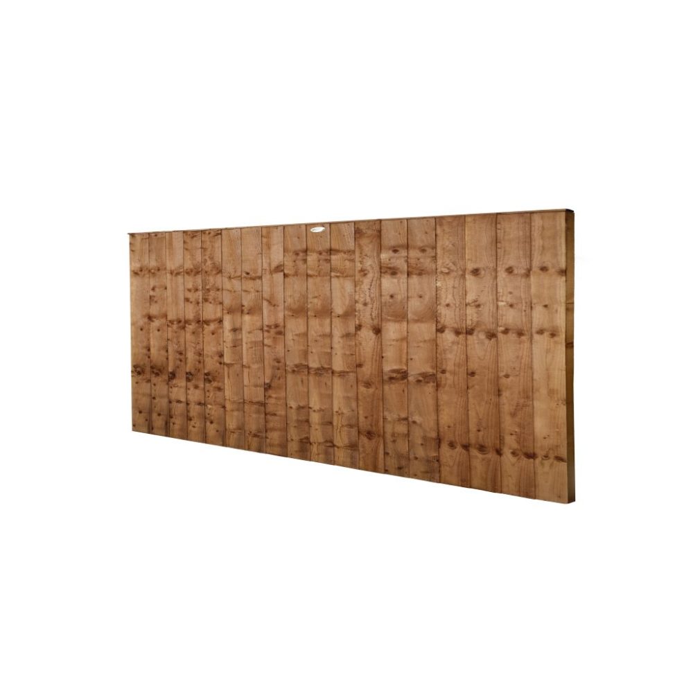 Forest Garden 6ft x 3ft (1.83m x 0.93m) Pressure Treated Brown Closeboard Fence Panel - Image 2