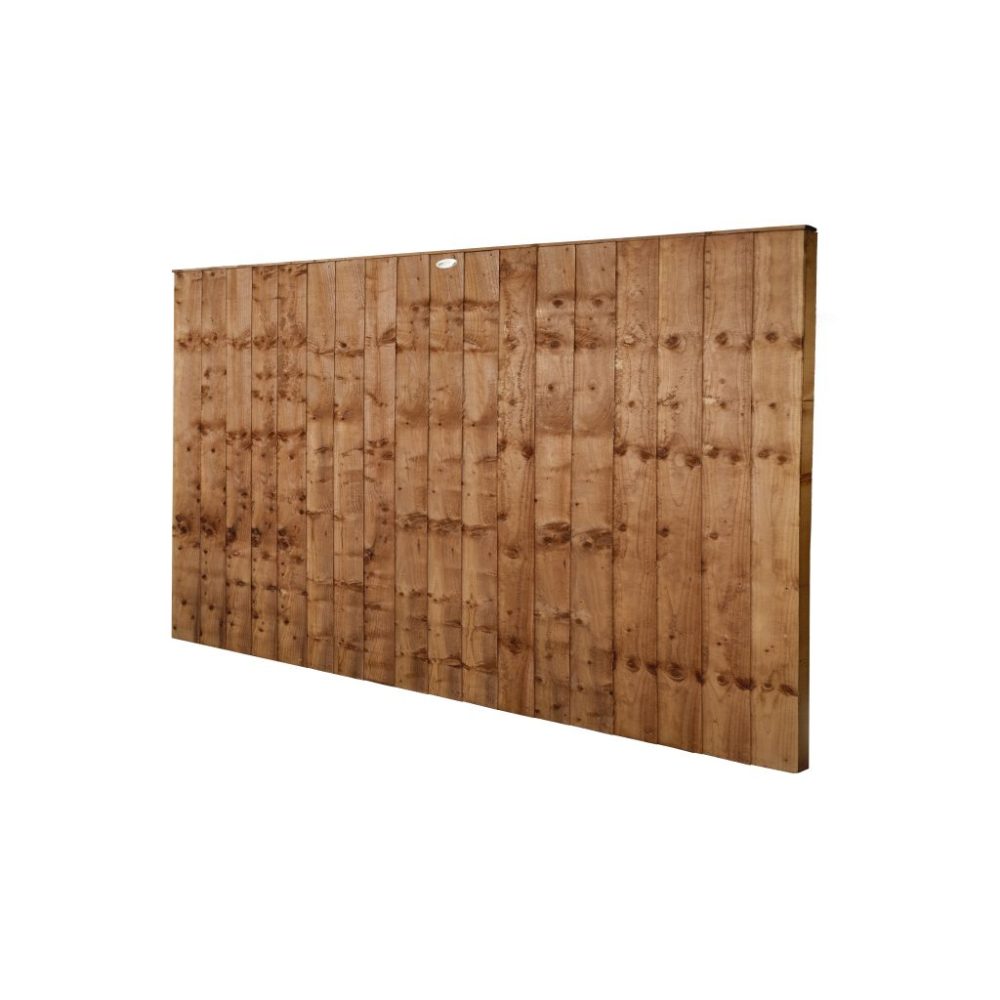Forest Garden 6ft x 4ft (1.83m x 1.23m) Pressure Treated Brown Closeboard Fence Panel - Image 3