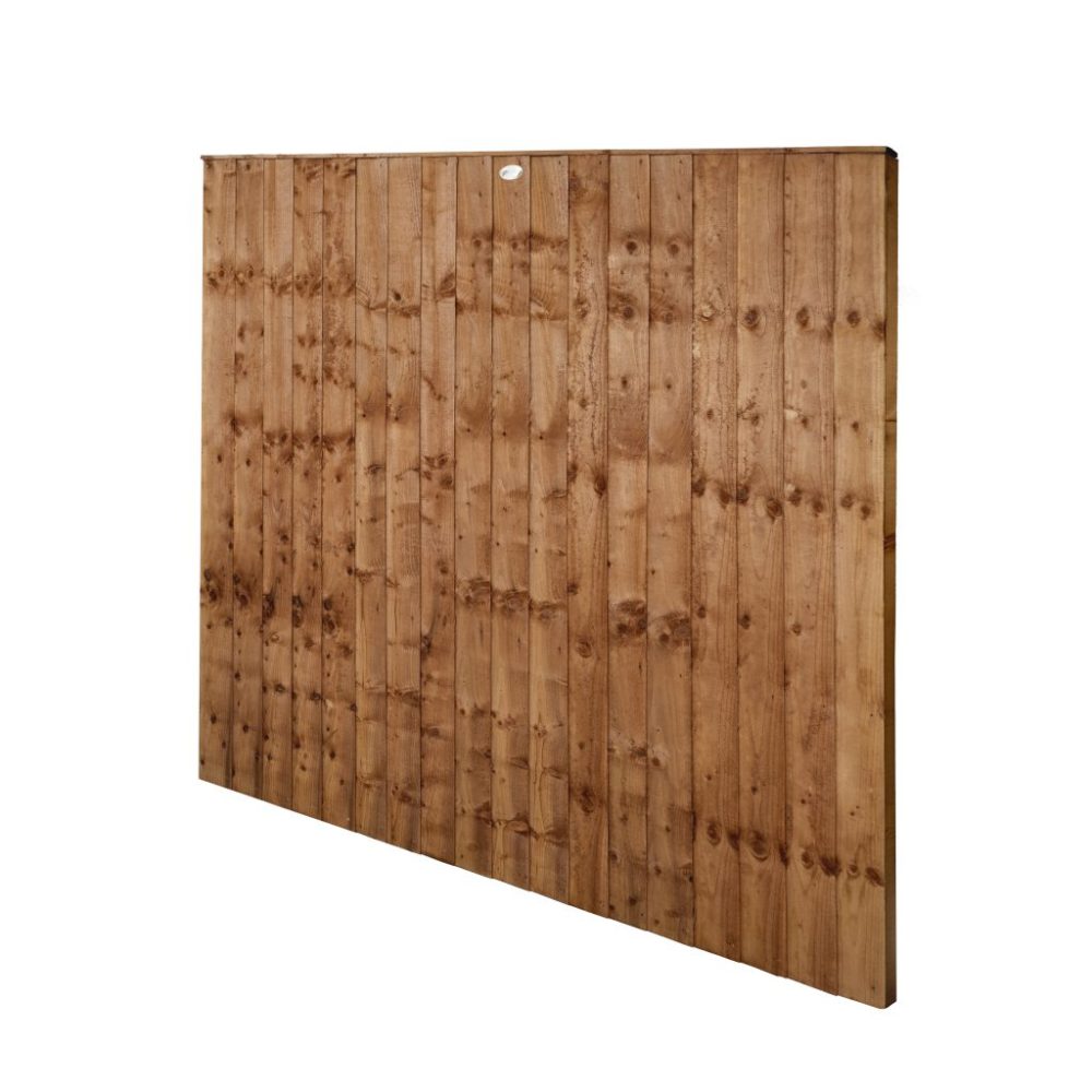 Forest Garden 6ft x 5ft (1.83m x 1.54m) Pressure Treated Brown Closeboard Fence Panel - Image 3