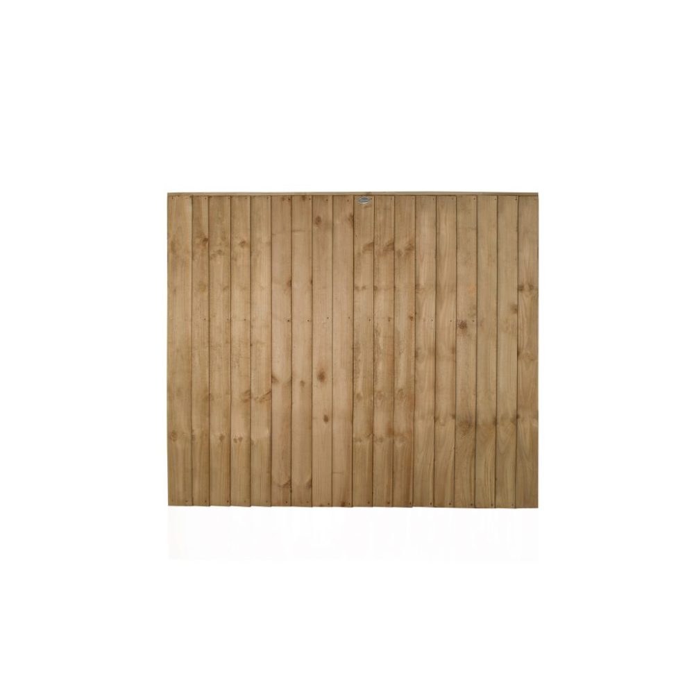 Forest Garden 6ft x 5.6ft (1.83m x 1.68m) Pressure Treated Closeboard Fence Panel - Image 2