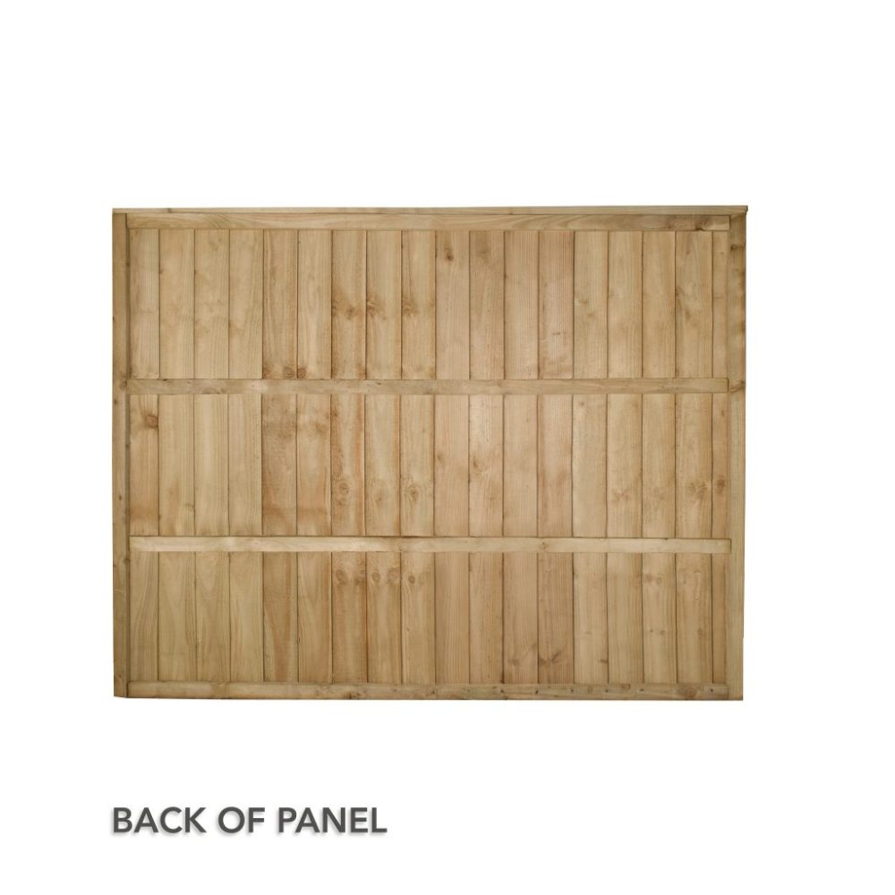 Forest Garden 6ft x 5.6ft (1.83m x 1.68m) Pressure Treated Closeboard Fence Panel - Image 5