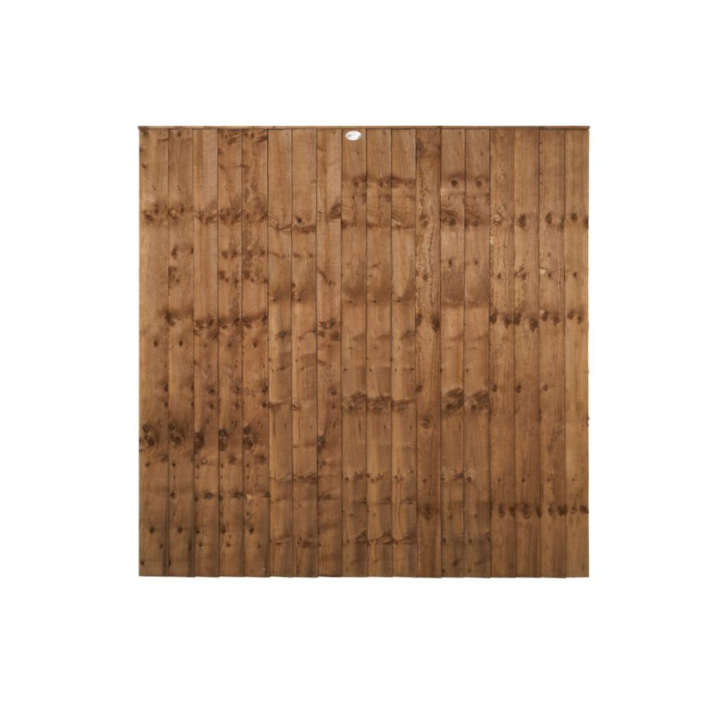 Forest Garden 6ft x 6ft (1.83m x 1.83m) Pressure Treated Brown Closeboard Fence Panel - Image 2