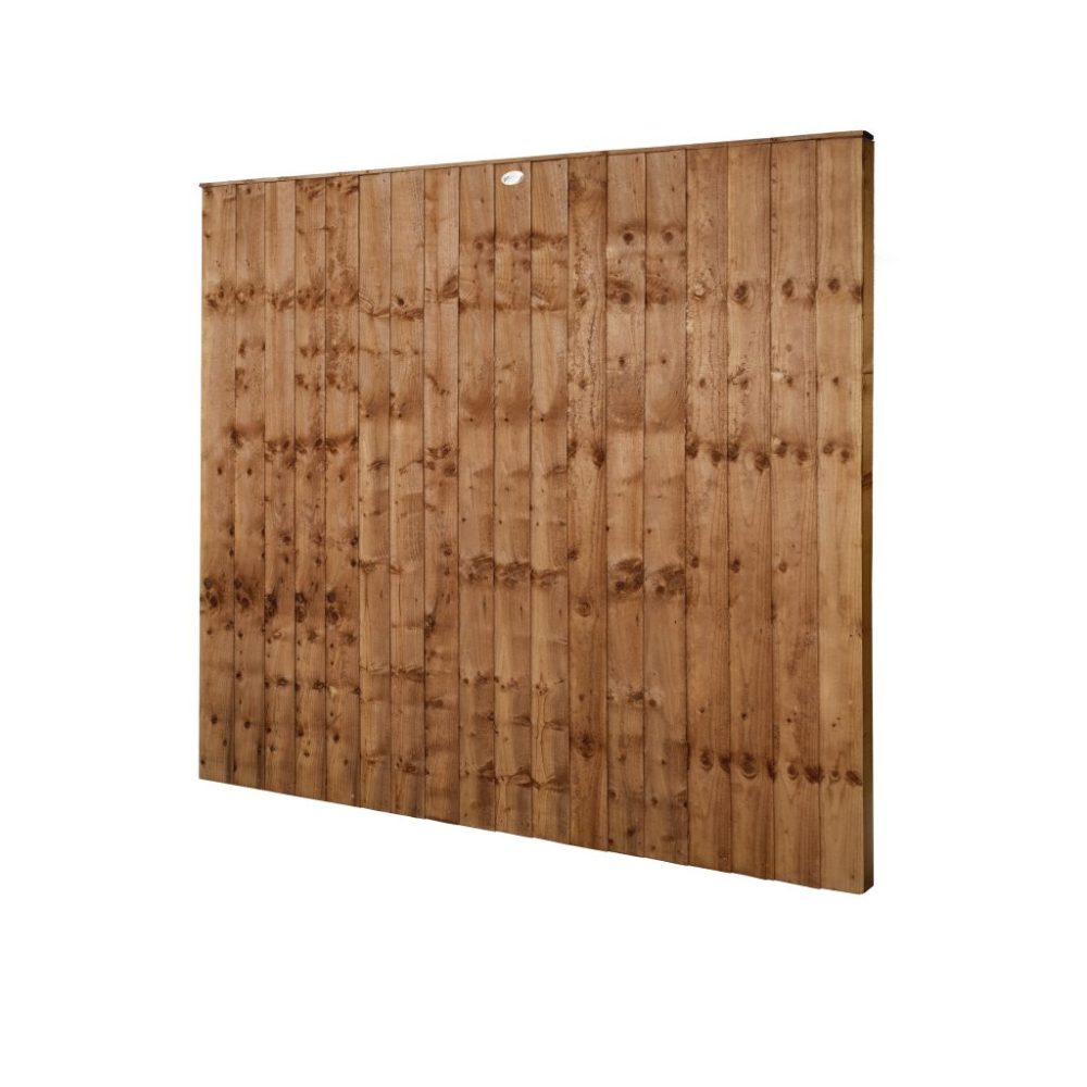 Forest Garden 6ft x 6ft (1.83m x 1.83m) Pressure Treated Brown Closeboard Fence Panel - Image 3