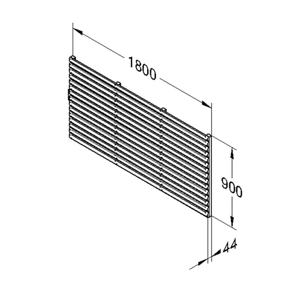 Forest Garden 6ft x 3ft (1.8m x 0.9m) Pressure Treated Contemporary Slatted Fence Panel - Image 2