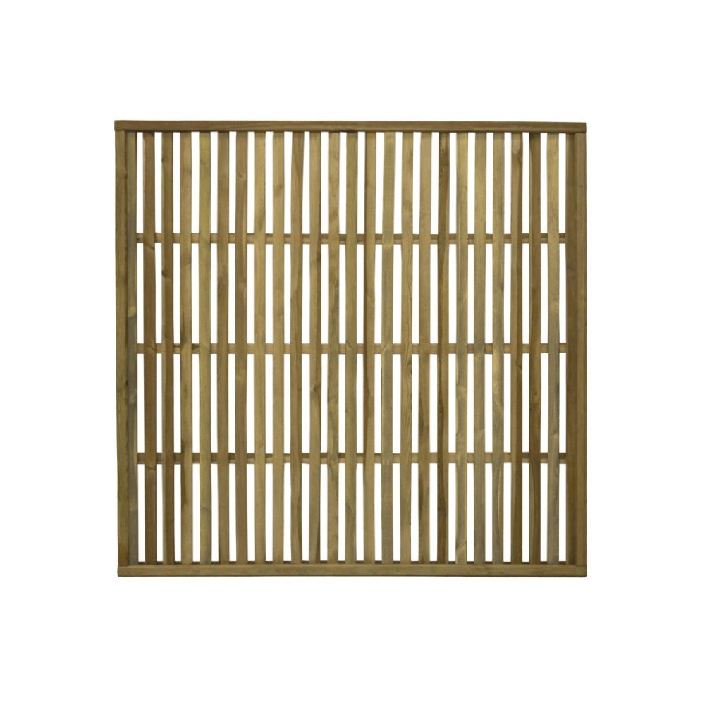 Forest Garden 1.8m x 1.8m Pressure Treated Vertical Slatted Screen - Image 6