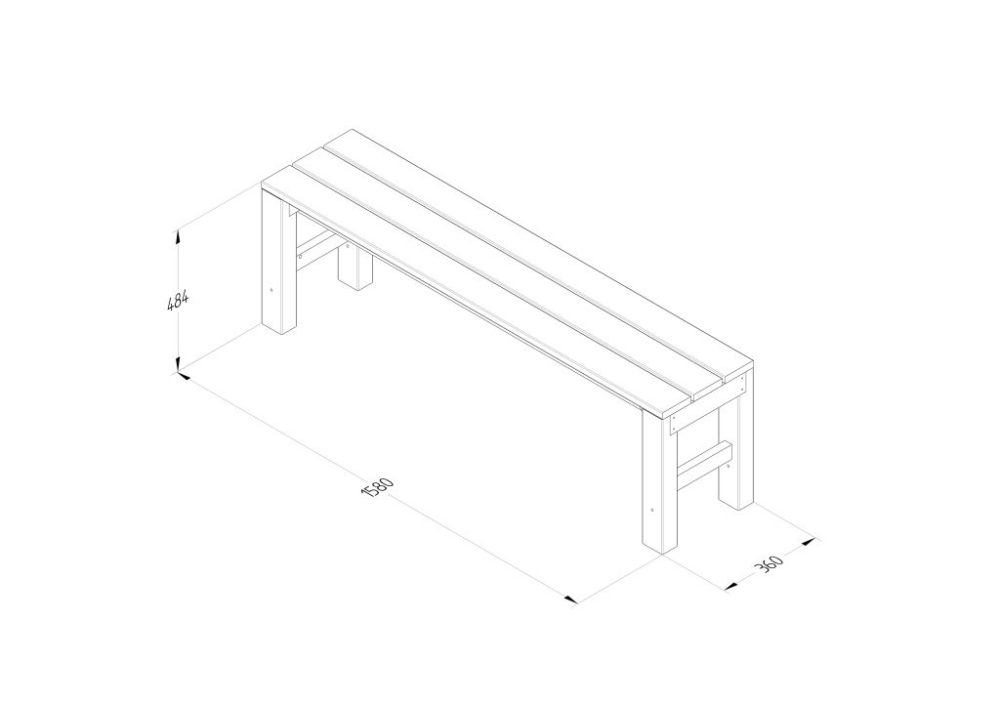 Forest Dining Bench - Image 4