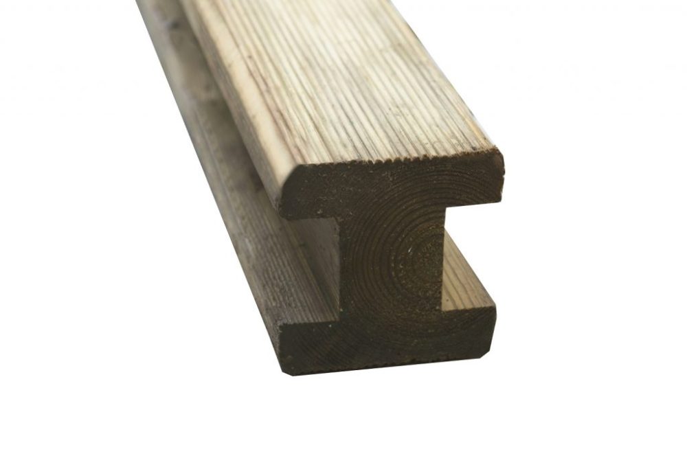 Reeded Slotted Post 8ft 240 x 9.4 x 9.4cm