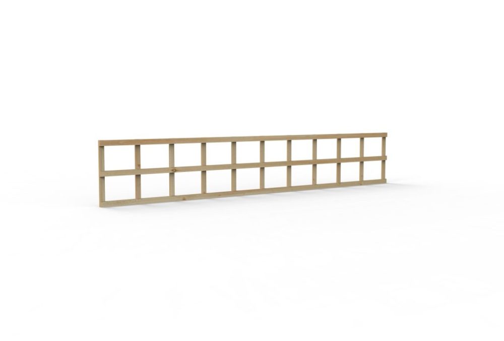 Forest Garden 6ft x 1ft Traditional Square Garden Trellis - Image 3